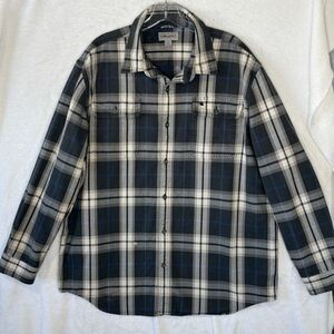 Carhartt 101294 Men's XL Plaid Flannel Hubbard Long Sleeve Shirt **Stained**